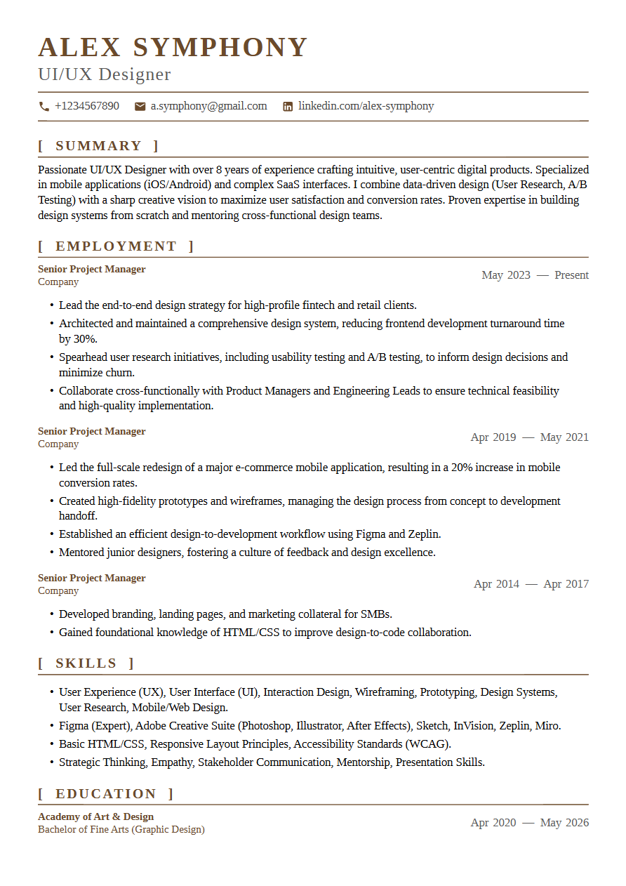 Modern ATS-friendly resume template — Herald | CV Mate